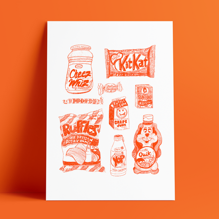'90's Snacks' poster 