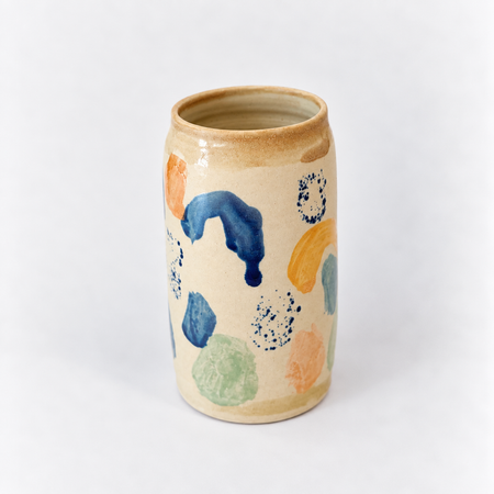 Vase en céramique pois