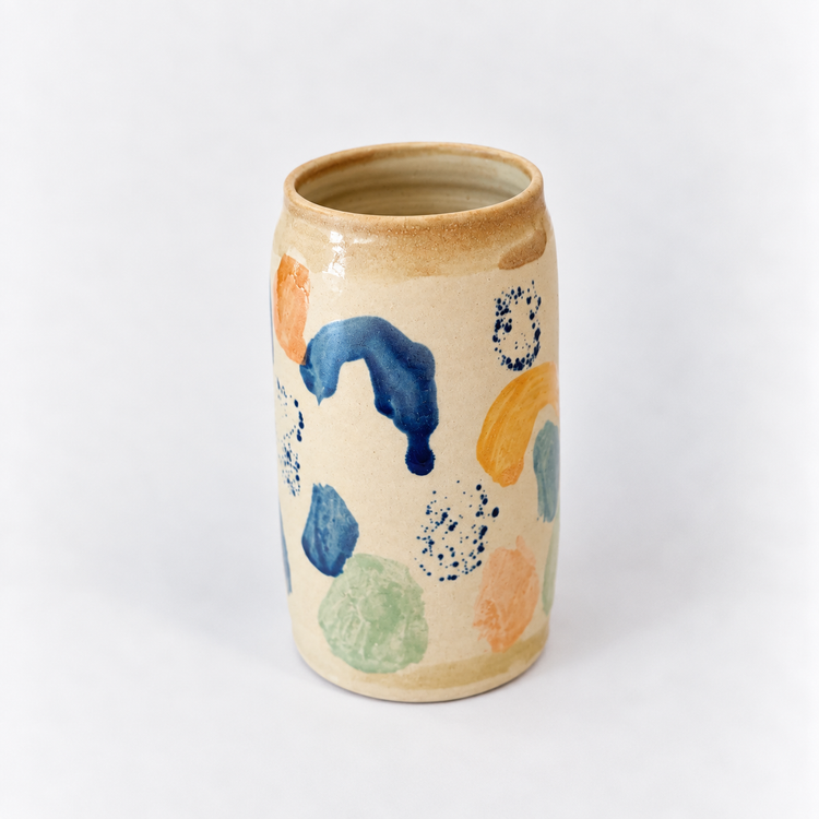 Vase en céramique pois