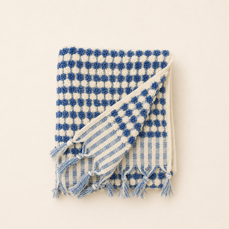 Serviette éponge Balloune cobalt [formats variés]