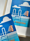 Affiche risographie 'La Piscina'
