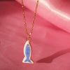 Fish Porcelain Charm Necklace