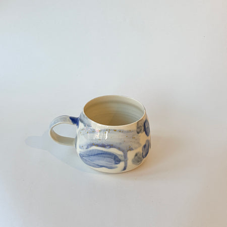Tasse abstraite bleue