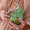 Vase Green Swan