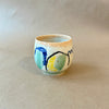 Large abstract ceramic mug no.143 