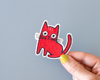 Patch thermocollant Chat rouge