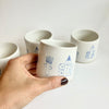 Butterflies &amp; Tulips Satin Cup [various models]