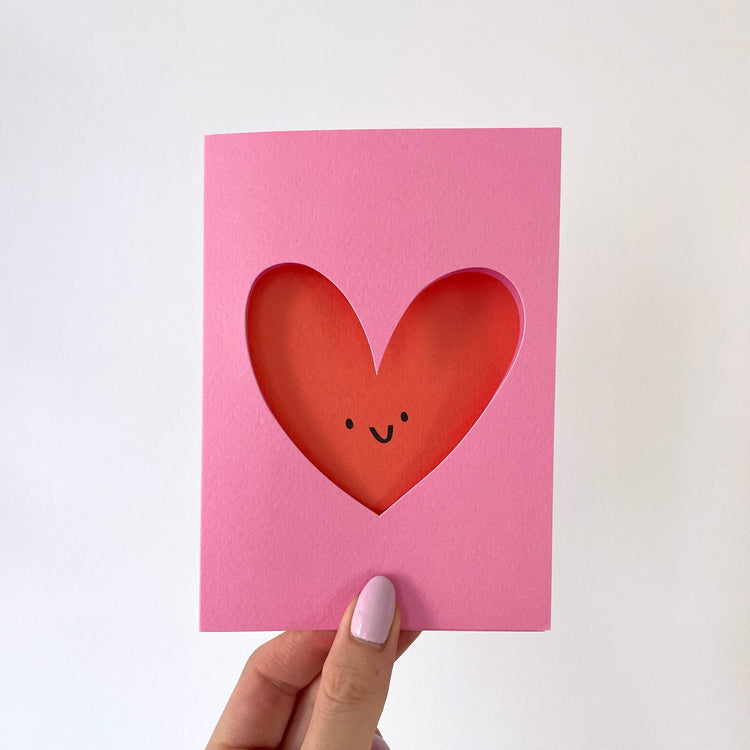 Love heart greeting card 