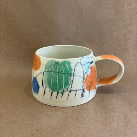 Medium Abstract Ceramic Mug #28