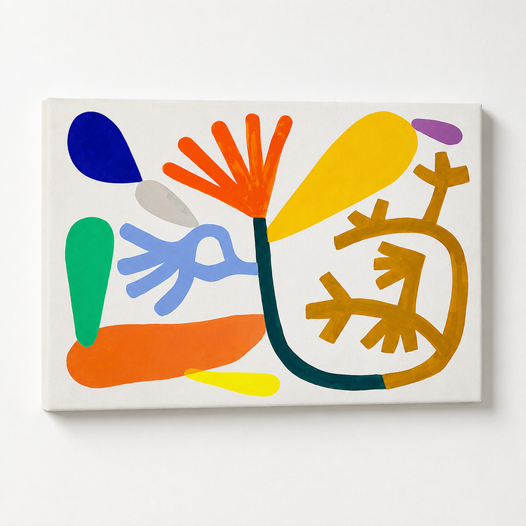 Oeuvre originale géante sur canevas 'Racines'
