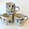 Grande tasse pois bleus et verts