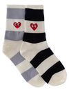 Chaussettes Rayures Coeur