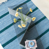 Tapis de couloir Rayé bleu