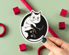 Autocollant Chats Yin Yang