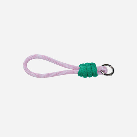 Colorblock Loop Lilac Keychain