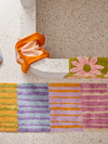 Tapis de bain runner Rayures multi
