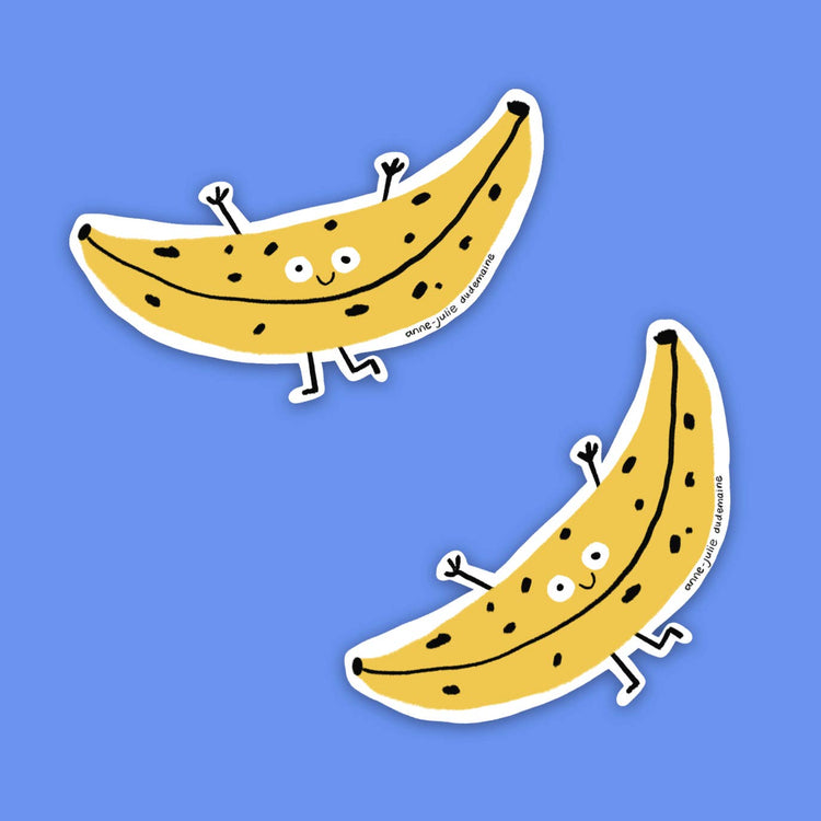 Autocollant Banane sympathique