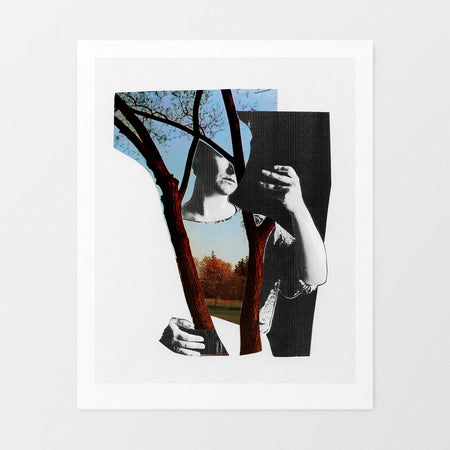 Affiche collage 'Précieux crépitements'