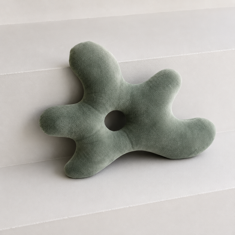 Coussin moyen étoile émeraude