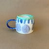 Large abstract ceramic mug no.143 