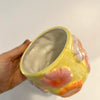 Tasse en céramique rétro florale [tel quel]