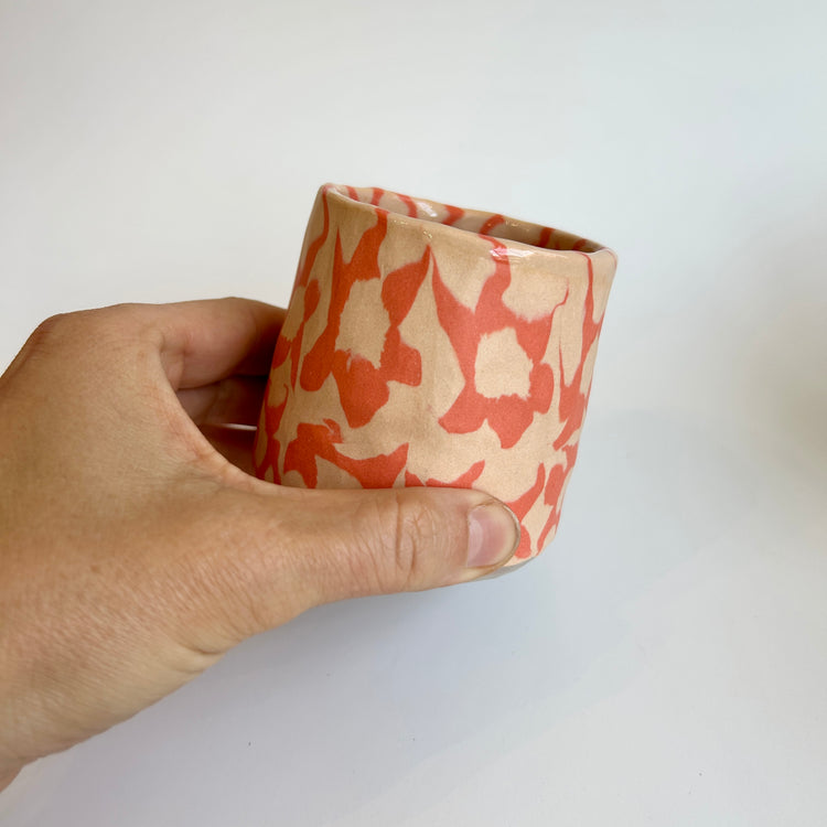Tasse nerikomi pêche et bleu [modèles variés]