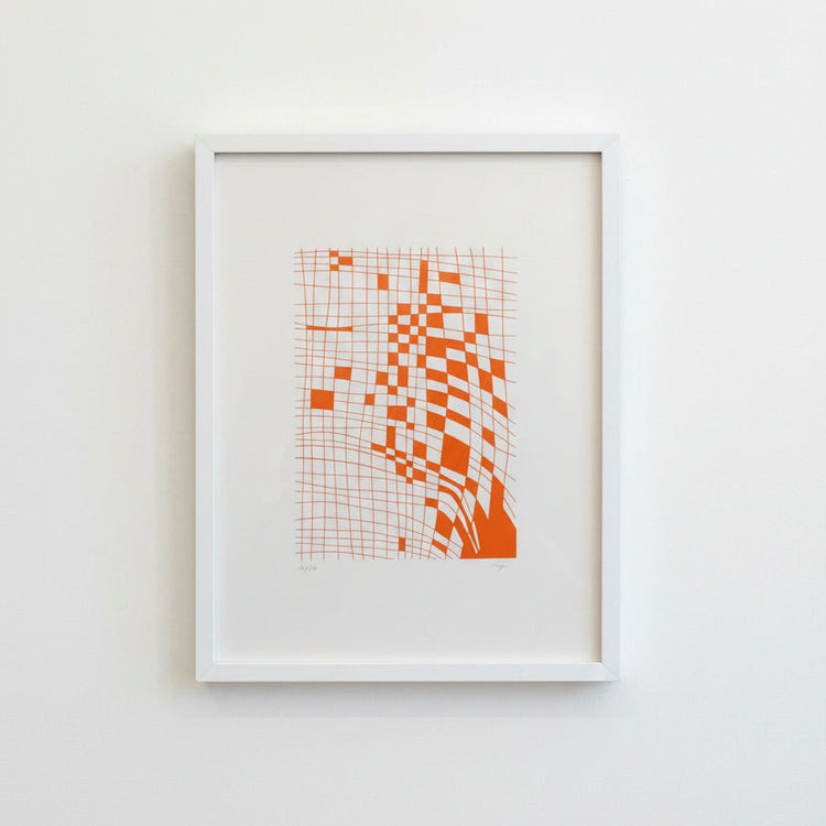Affiche sérigraphiée 'Orangé'