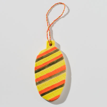 Ornement en céramique Rayures diagonales