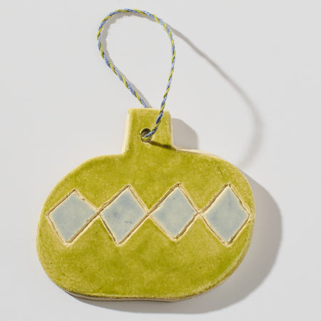 Ornement en céramique Boule losange