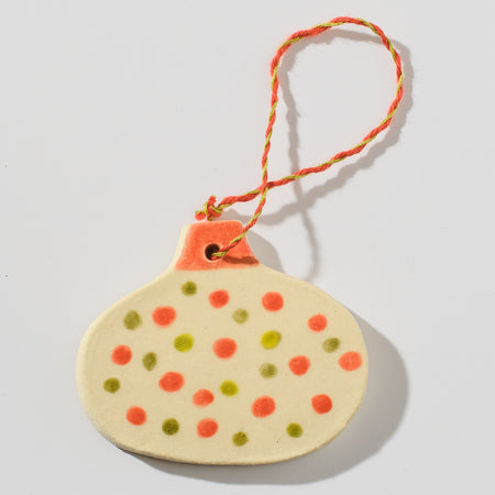 Ornement en céramique Boule à pois