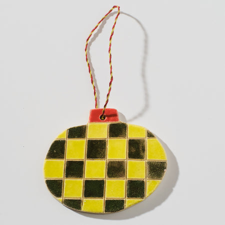 Ceramic ornament, tiled ball
