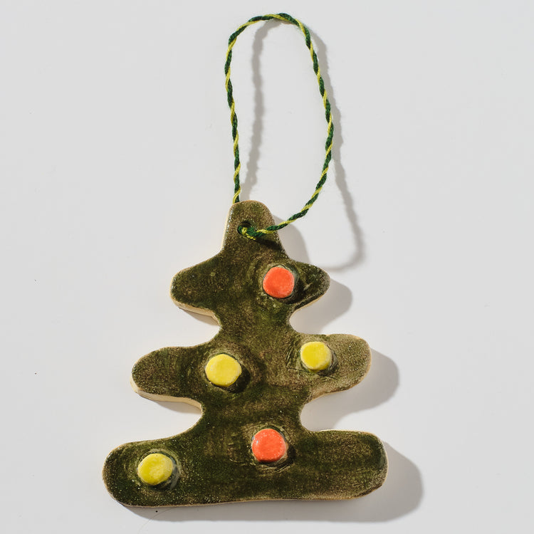 Ornement en céramique Sapin à boules