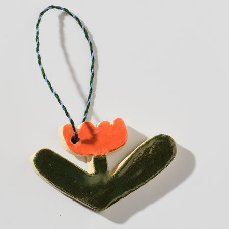 Tulip ceramic ornament