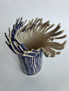 Ceramic fringed vase 3