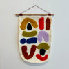 Wool shavings wall hanging VIII