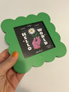 Square Frame Green Petals [as is]