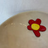 Flower ceramic fruit bowl