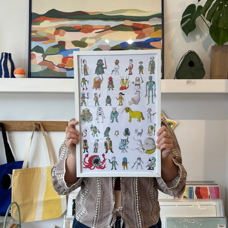 Affiche 'Star Wars, nothing but Star Wars II' - Deuxième trilogie - encadrée [tel quel]