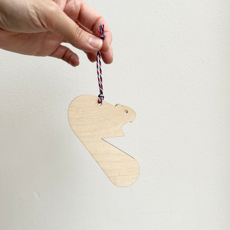 Ornement en bois Castor