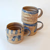 Grande tasse sable et bleue