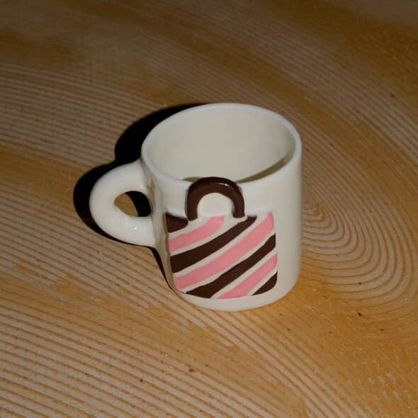 Ceramic mug shopping bag