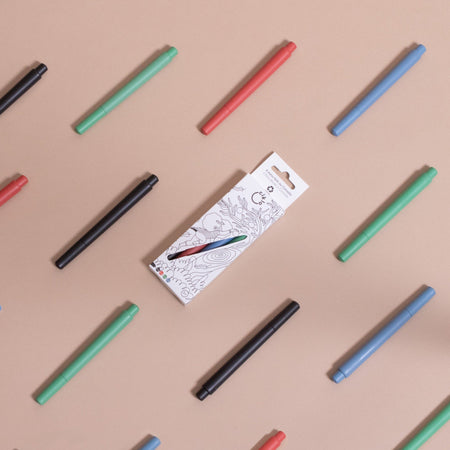 Boîte de 4 stylos Ciklo de couleurs variées