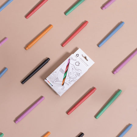 Boîte de 6 stylos Ciklo de couleurs variées
