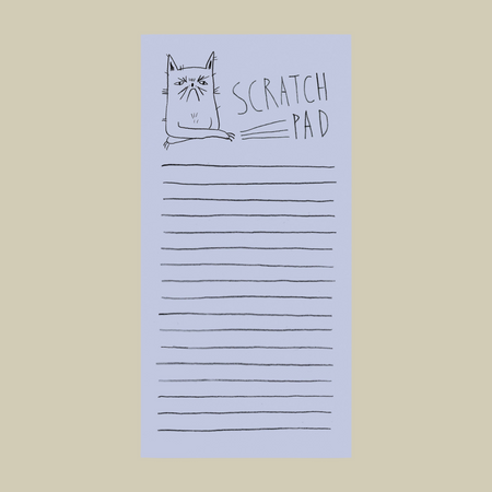 Snitty Kitty Notepad