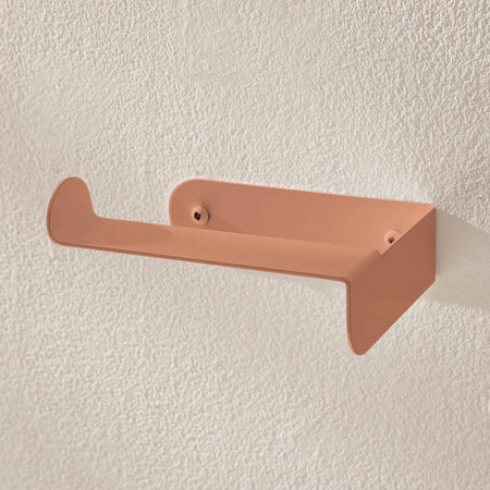 Terracotta compact toilet paper holder