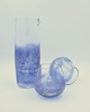 Pitcher and glass in blown glass [various colours]