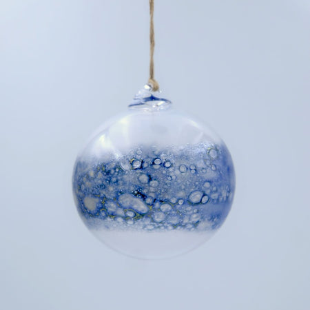 Ornement rond en verre soufflé [couleurs variées]