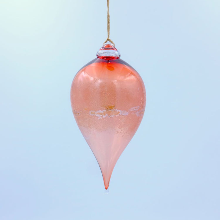 Ornement long en verre soufflé [couleurs variées]