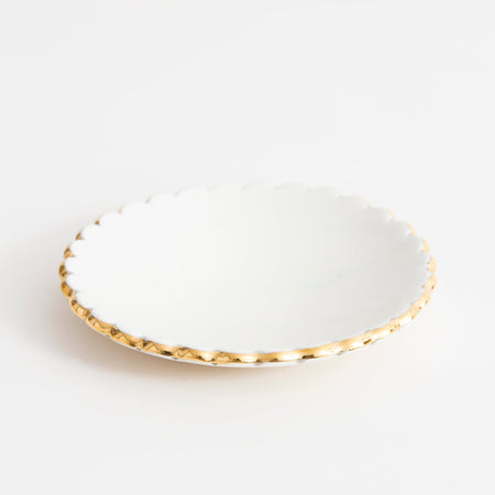 Assiette à bijoux à festons [couleurs variées]
