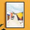 Affiche risographie 'Bernal, Mexico'